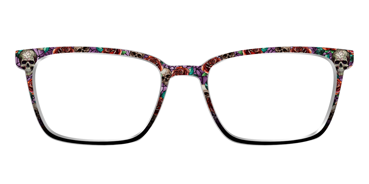 The Skull & Thorn Stained Glass - Front Top Image - Pair Eyewear