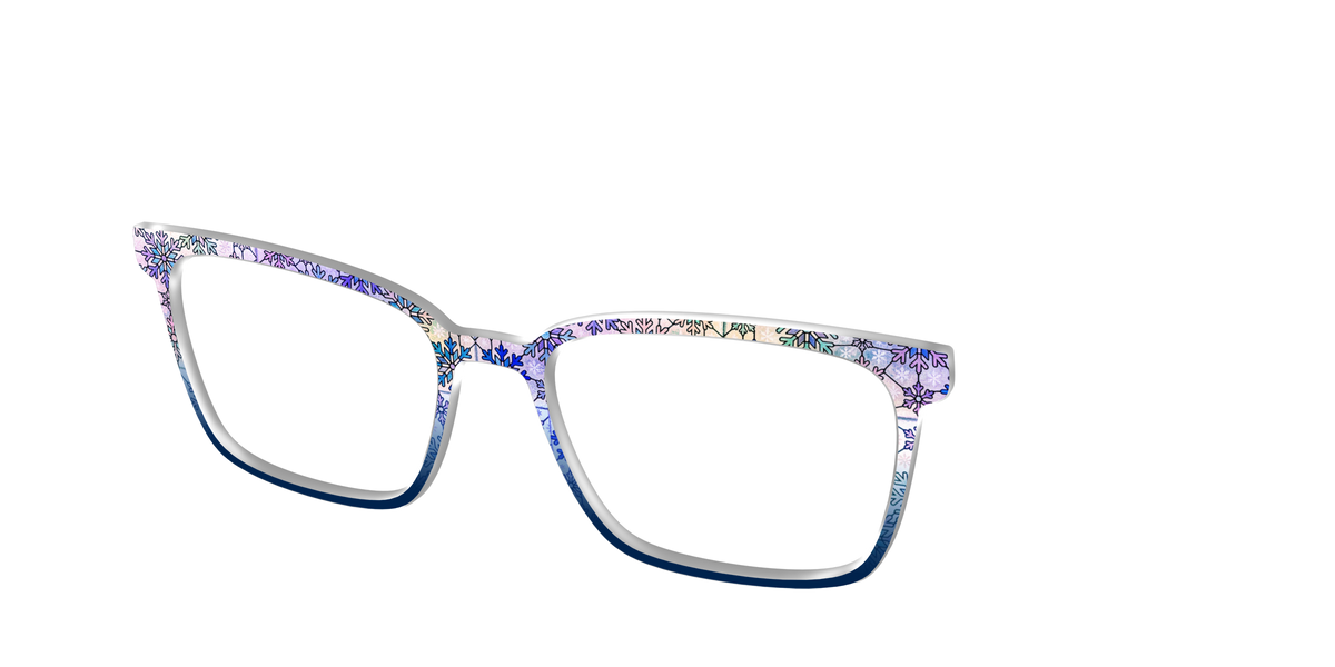The Snowfall Stained Glass - Angle Top Image - Pair Eyewear