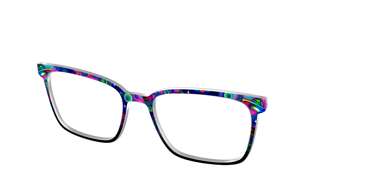 The Space Invasion Marble - Angle Top Image - Pair Eyewear