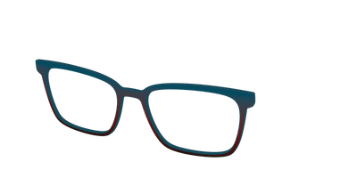 The Teal to Espresso Gradient - Angle Top Thumbnail - Pair Eyewear
