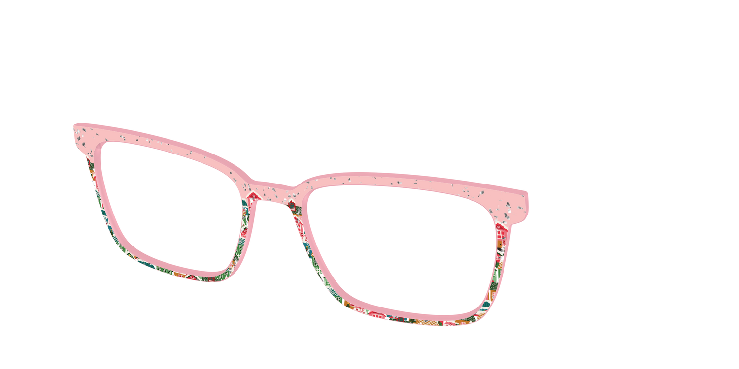 The Winter Village with Iridescent Glitter - Angle Top Image - Pair Eyewear