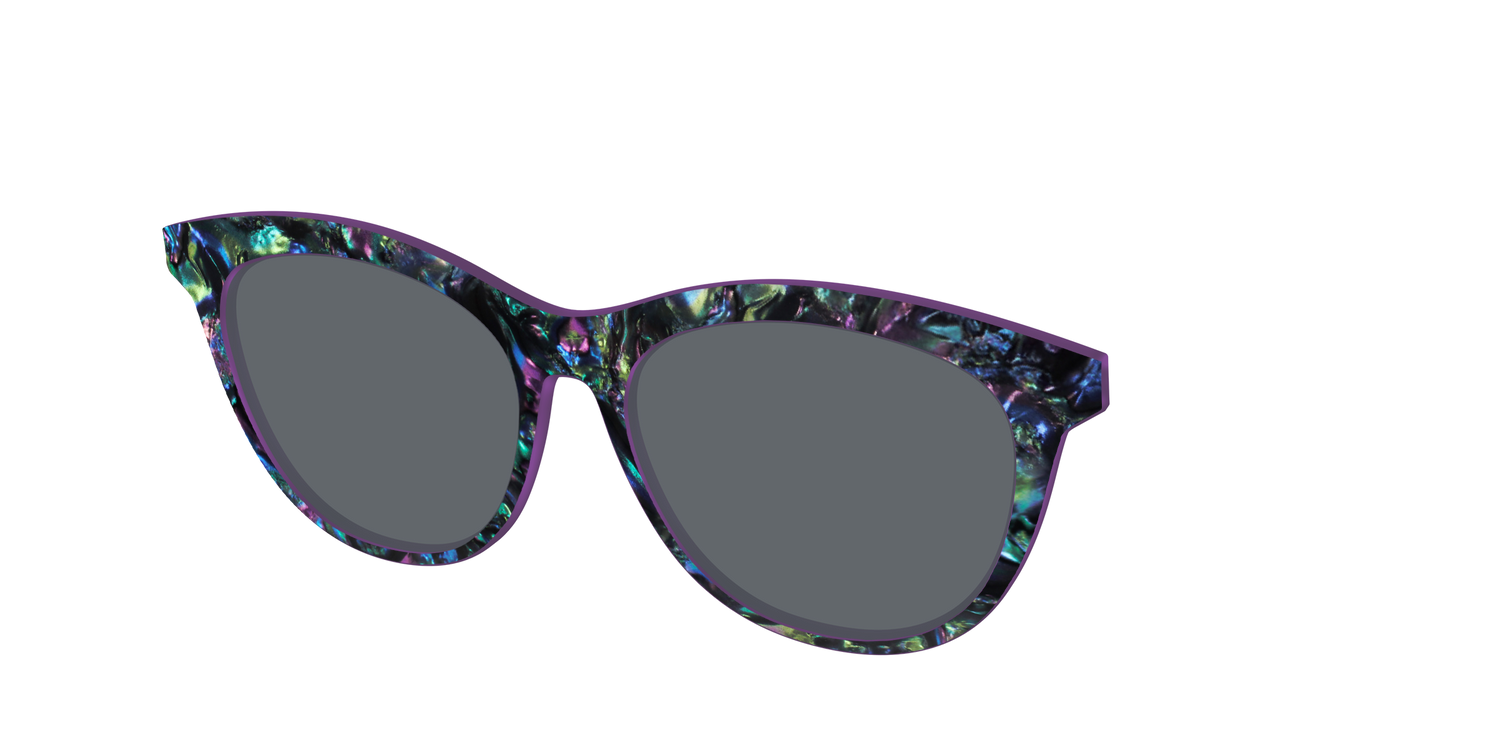 The Polarized Abalone Sun Top - Angle Top Image - Pair Eyewear