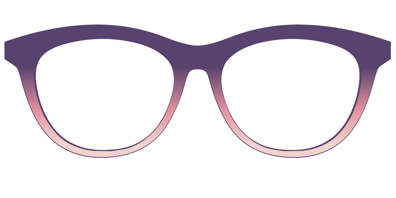 The Acai to Blush Gradient - Front Top Image - Pair Eyewear