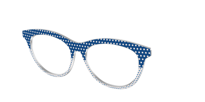 The Aegean Polka Dot Print Mix - Angle Top Thumbnail - Pair Eyewear