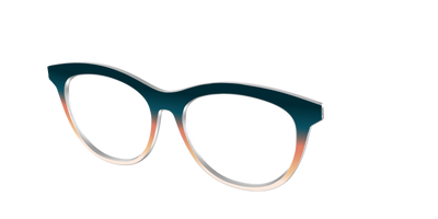 The Aegean to Apricot Gradient - Angle Top Thumbnail - Pair Eyewear