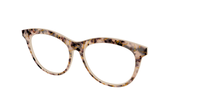 The Almond Tortoise with Gold Streaks - Angle Top Thumbnail - Pair Eyewear