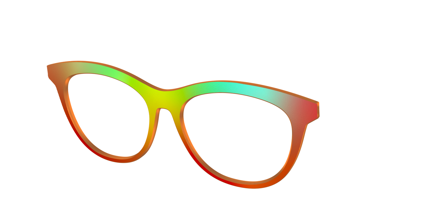 The Apricot Ombre - Angle Top Image - Pair Eyewear