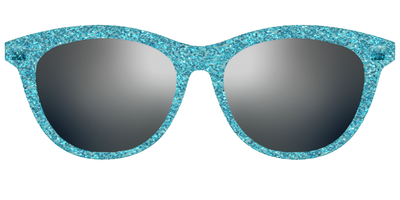 The Polarized Aquamarine Sparkle Sun Top - Front Top Thumbnail - Pair Eyewear