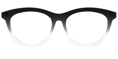 The Black Gradient Crystal - Front Top Thumbnail - Pair Eyewear