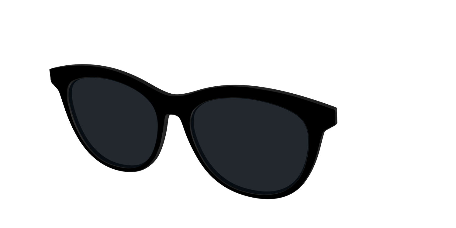 The Non-Polarized Black Sun Top - Angle Top Image - Pair Eyewear
