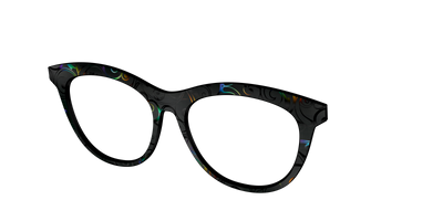 The Black Holographic Scrolls - Angle Top Thumbnail - Pair Eyewear