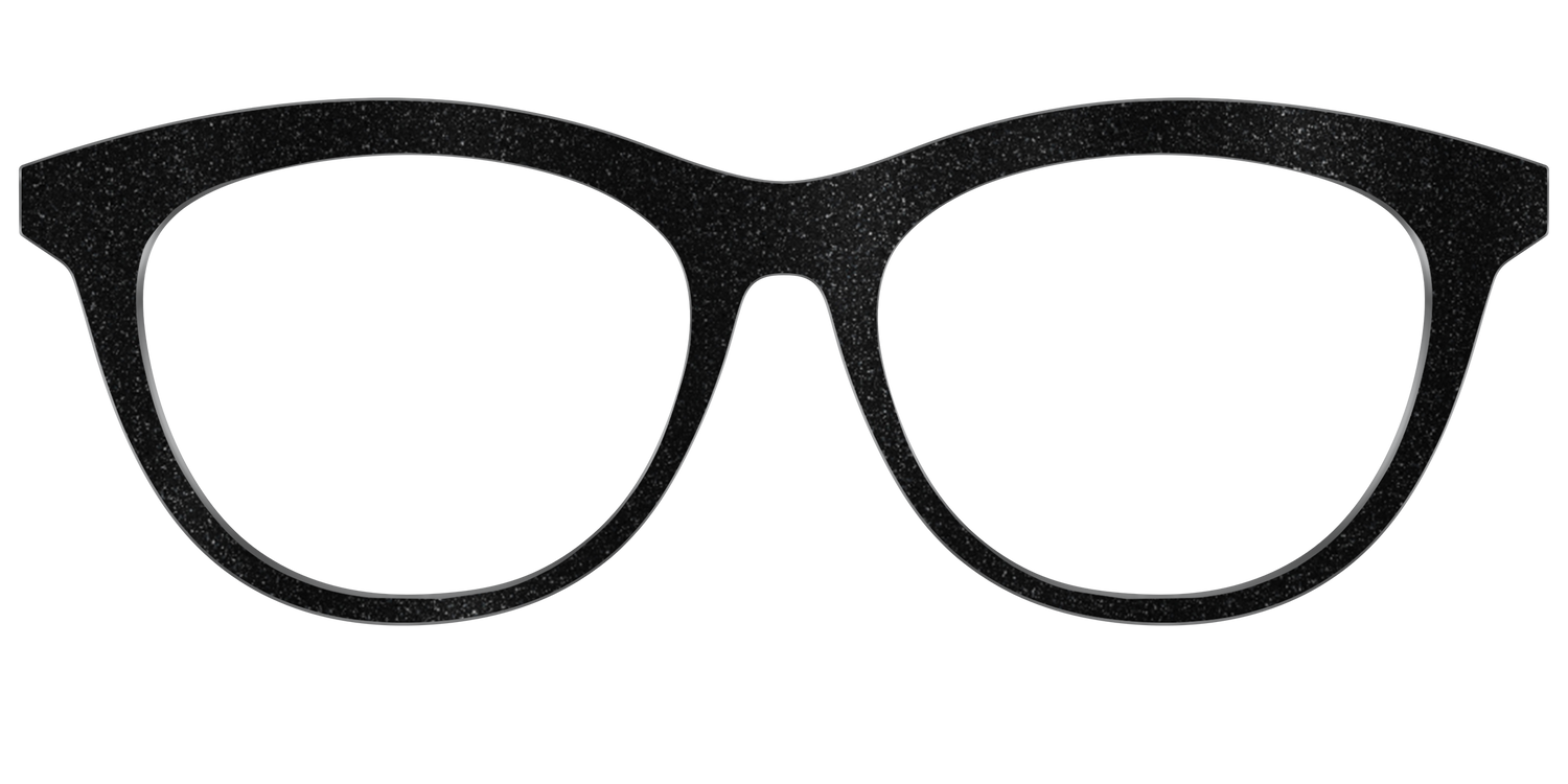 The Black Shimmer - Front Top Image - Pair Eyewear