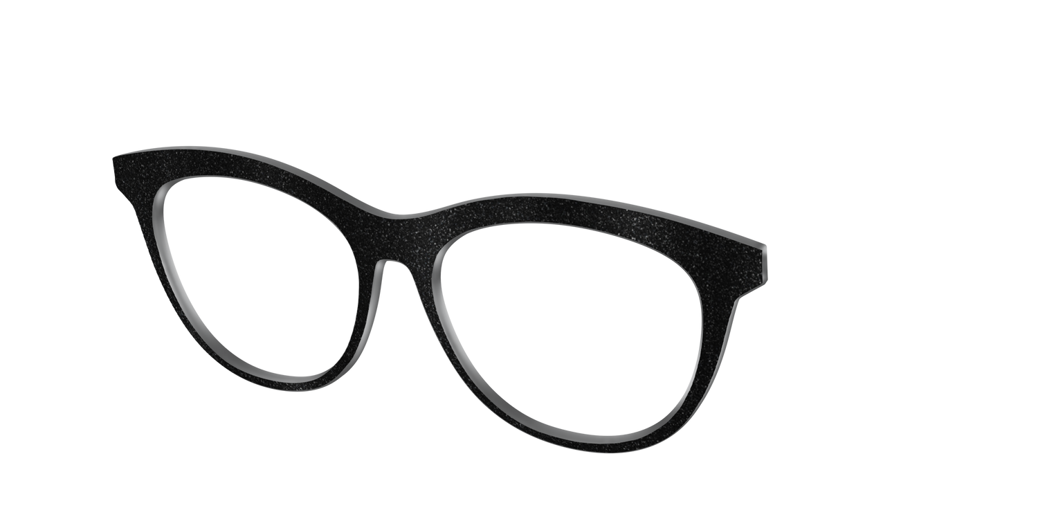 The Black Shimmer - Angle Top Image - Pair Eyewear