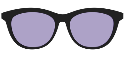 The Black With Celestial Purple Lens - Front Top Thumbnail - Pair Eyewear