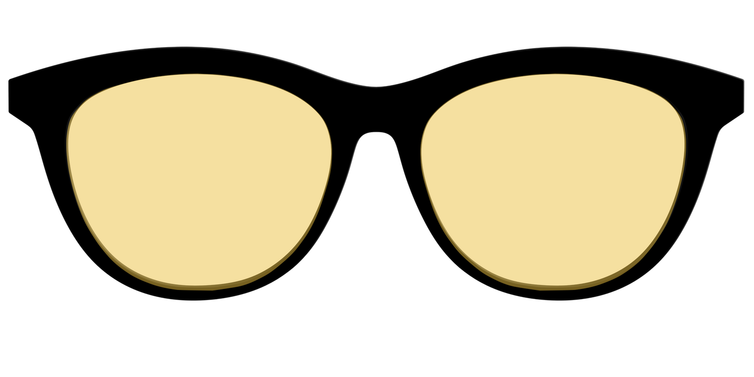 The Black with Driving Lens - Front Top Image - Pair Eyewear