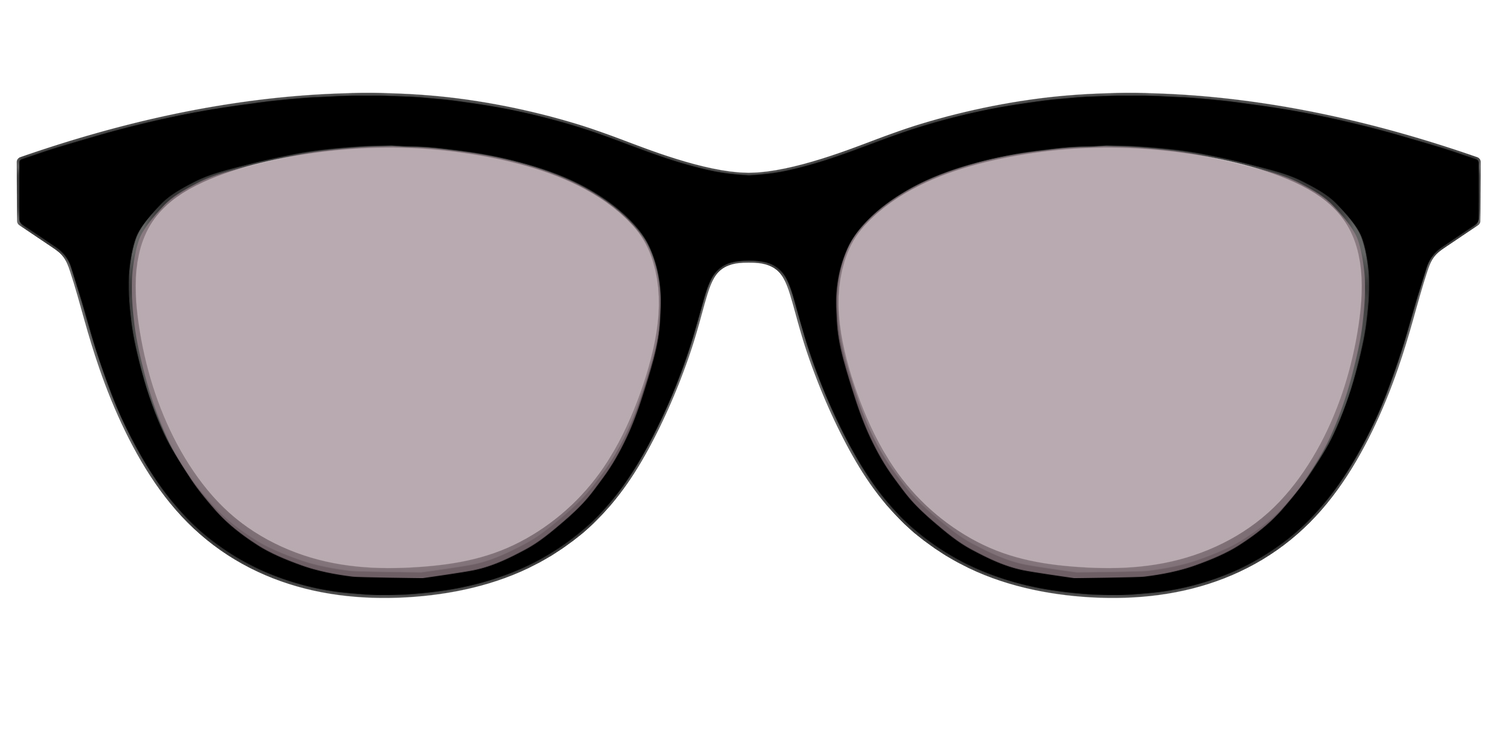 The Black with Gray Gaming Lens - Front Top Image - Pair Eyewear
