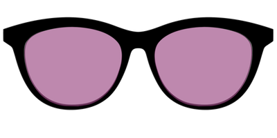 The Black with Pink Racquet Sport Lens - Front Top Thumbnail - Pair Eyewear