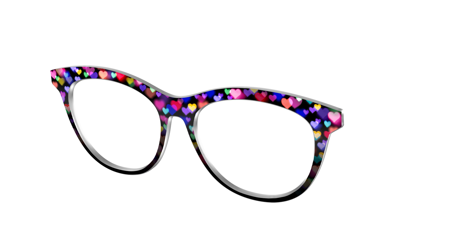 The Bokeh Hearts - Angle Top Image - Pair Eyewear
