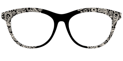 The Bone White Paisley - Front Top Thumbnail - Pair Eyewear
