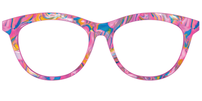 The Bubble Gum Pearl Marble - Front Top Thumbnail - Pair Eyewear