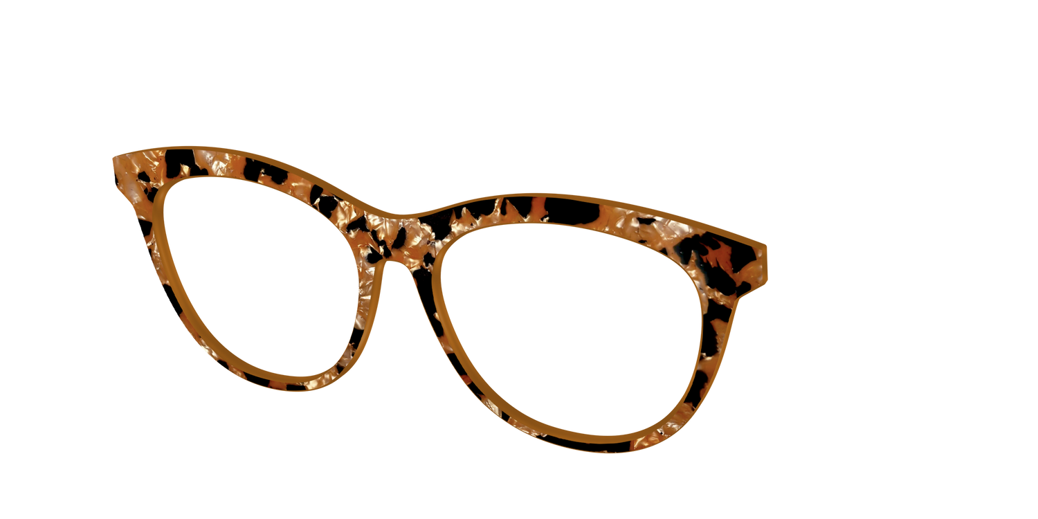 The Caramel Pearl Tortoise - Angle Top Image - Pair Eyewear