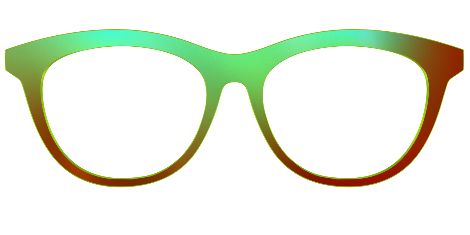 The Chartreuse Ombre - Front Top Image - Pair Eyewear