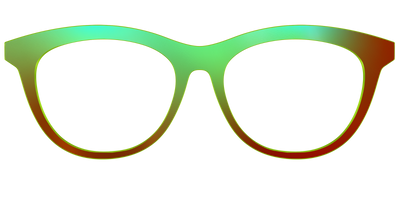 The Chartreuse Ombre - Front Top Thumbnail - Pair Eyewear