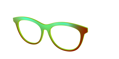 The Chartreuse Ombre - Angle Top Thumbnail - Pair Eyewear