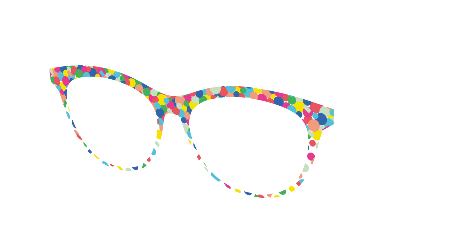 The Confetti - Angle Top Image - Pair Eyewear