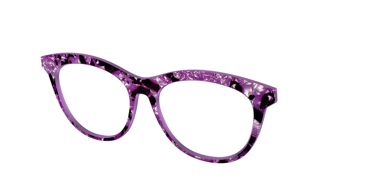 The Dark Orchid Pearl Tortoise - Angle Top Image - Pair Eyewear