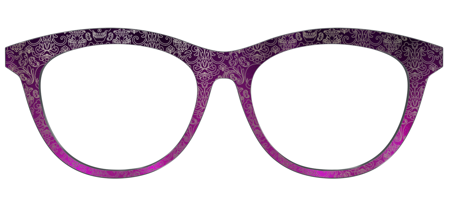 The Dark Romance Foil Damask - Front Top Image - Pair Eyewear