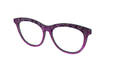The Dark Romance Foil Damask - Angle Top Thumbnail - Pair Eyewear