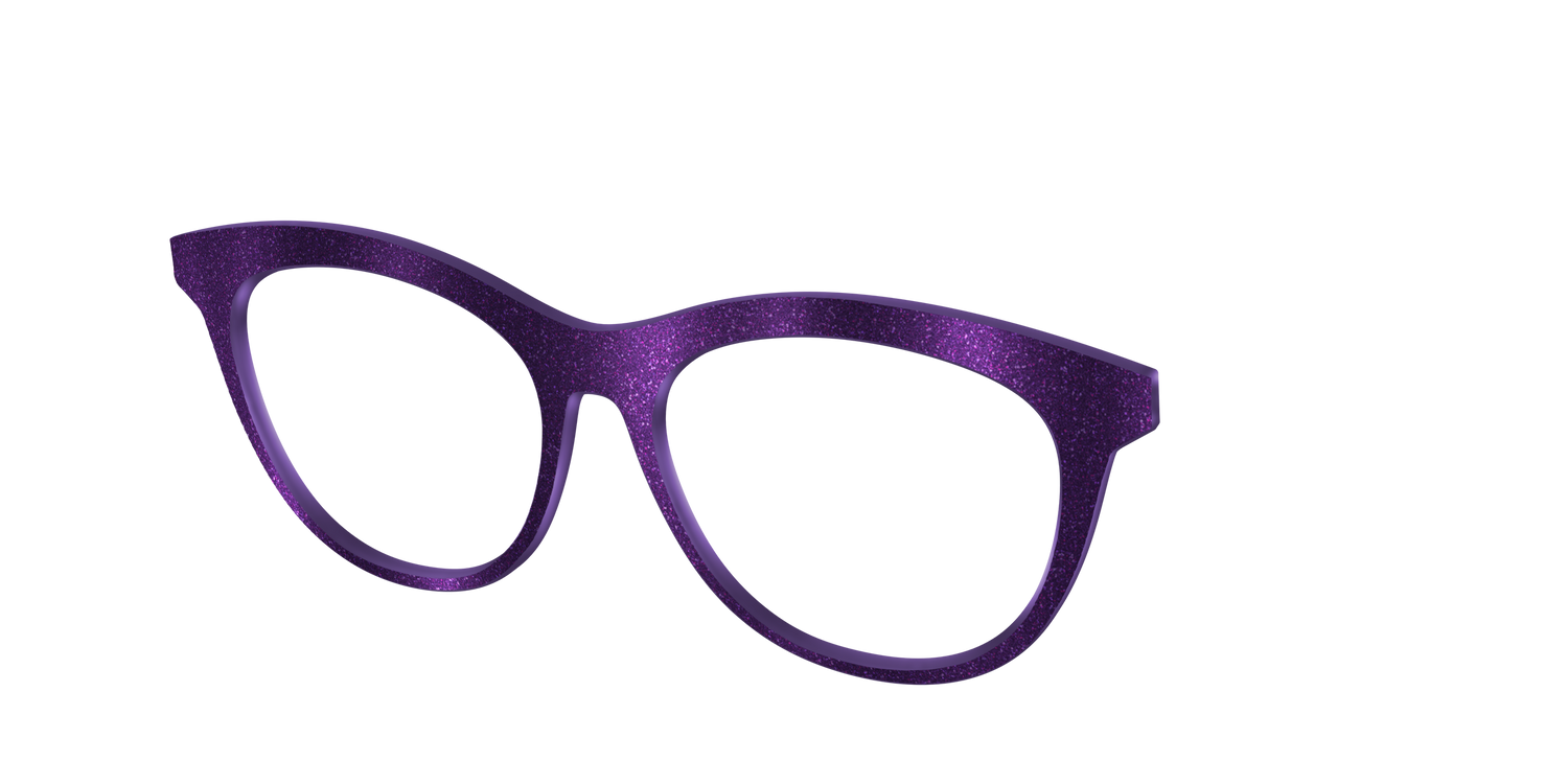 The Deep Purple Shimmer - Angle Top Image - Pair Eyewear