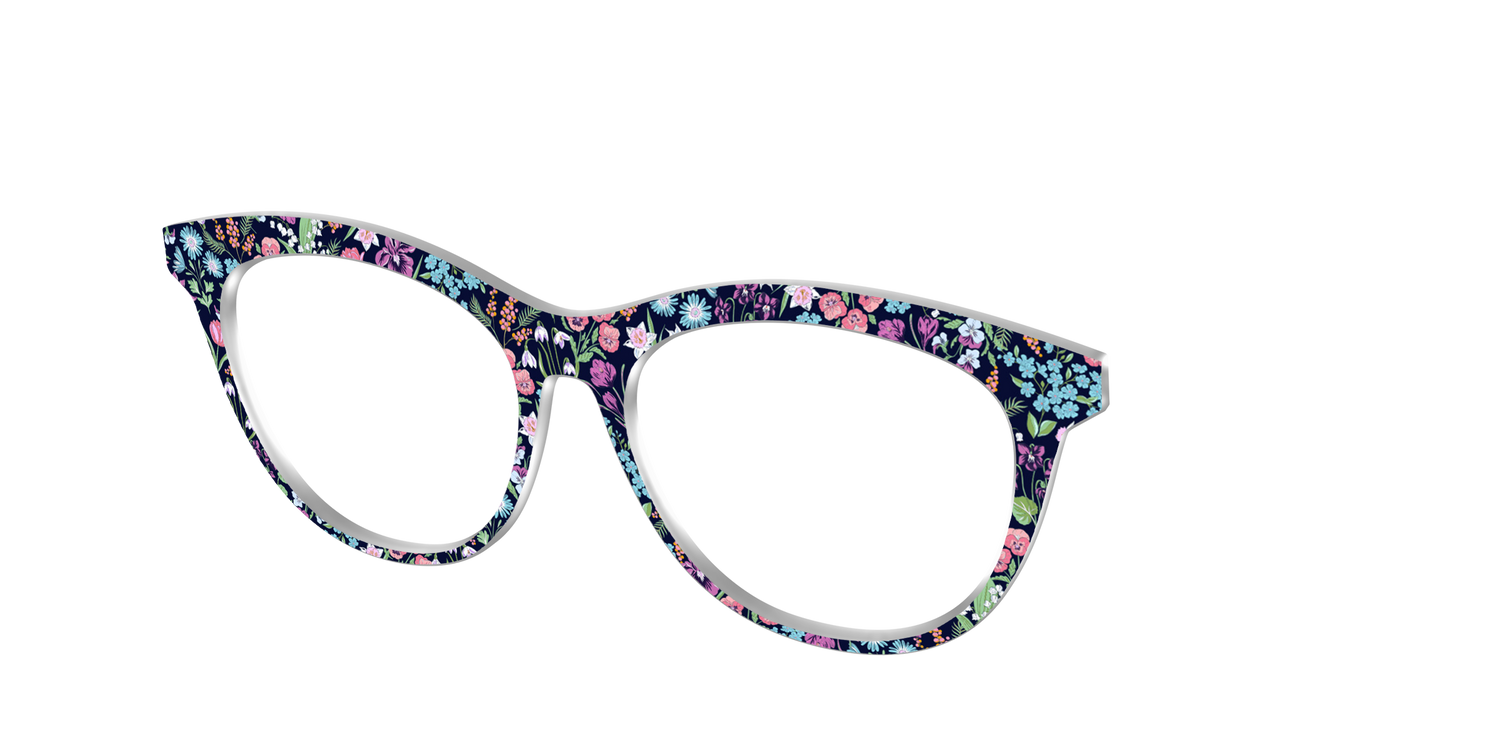 The Demure Blossoms - Angle Top Image - Pair Eyewear