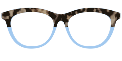 The Denim Tortoise Crystal Split - Front Top Thumbnail - Pair Eyewear