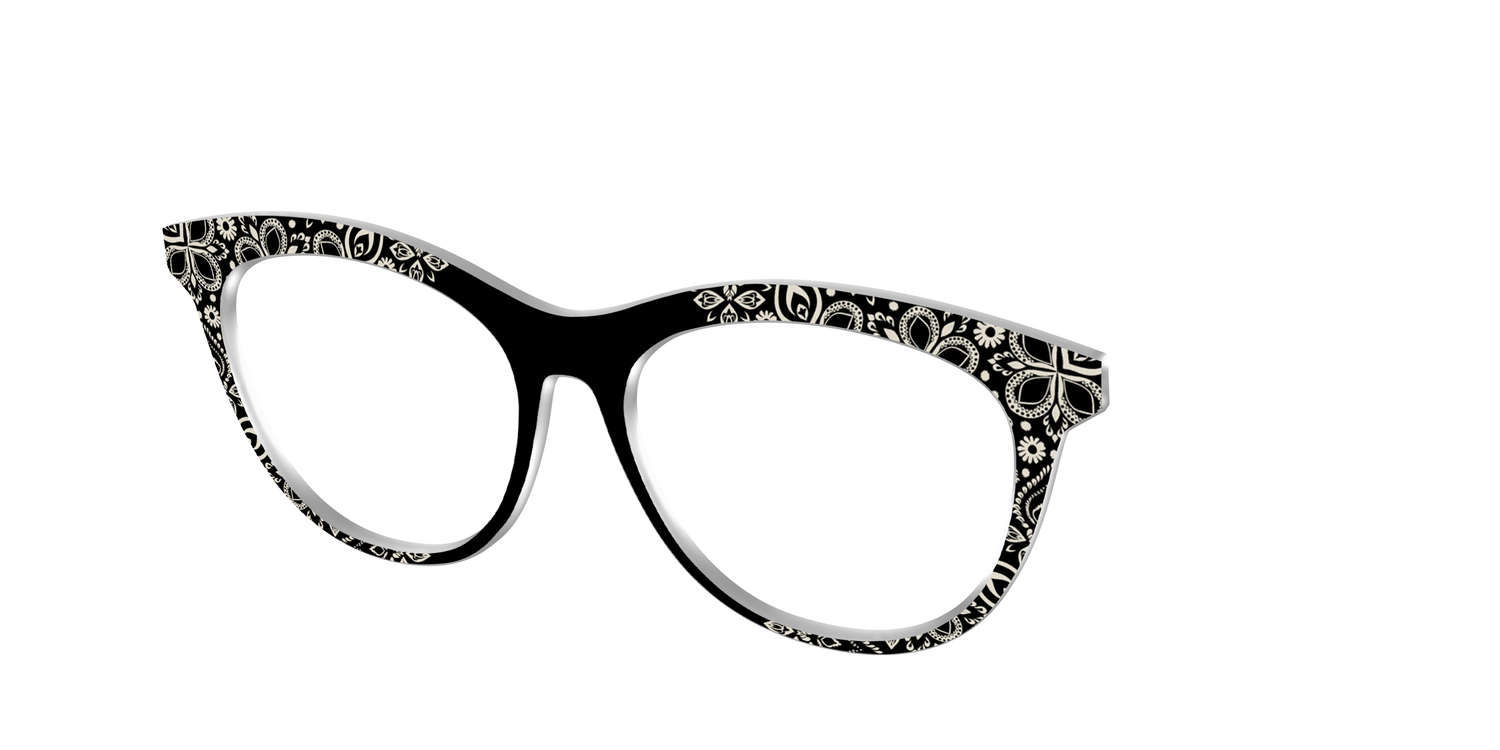 The Ecru Embroidery - Angle Top Image - Pair Eyewear