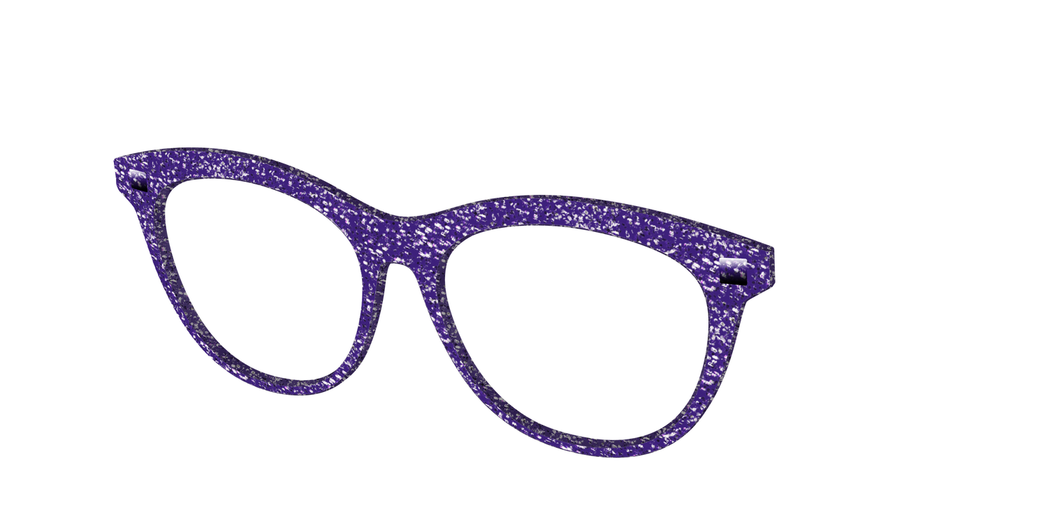 The Electric Purple Sparkle - Angle Top Image - Pair Eyewear