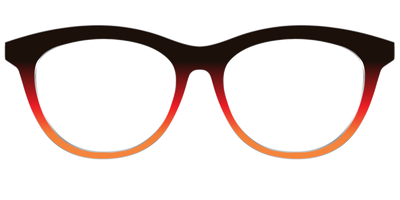 The Espresso to Pumpkin Gradient - Front Top Thumbnail - Pair Eyewear