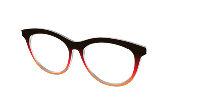 The Espresso to Pumpkin Gradient - Angle Top Thumbnail - Pair Eyewear