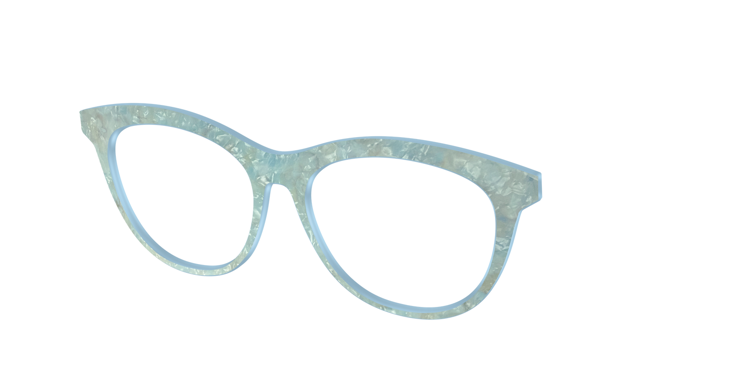 The Ethereal Pearl - Angle Top Image - Pair Eyewear