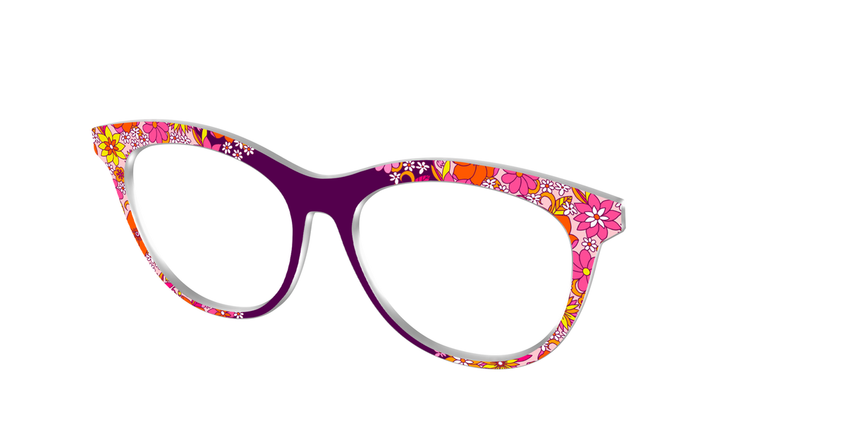 The Far Out Floral - Angle Top Image - Pair Eyewear