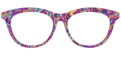The Flower Power Paisley with Gold Foil - Front Top Thumbnail - Pair Eyewear