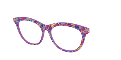 The Flower Power Paisley with Gold Foil - Angle Top Thumbnail - Pair Eyewear
