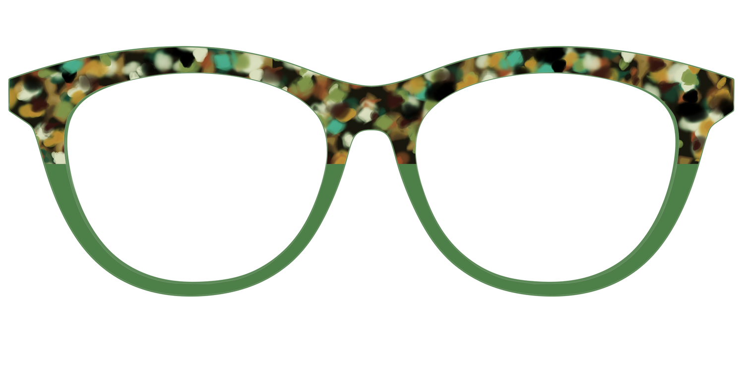 The Forest Tortoise Crystal Split - Front Top Image - Pair Eyewear