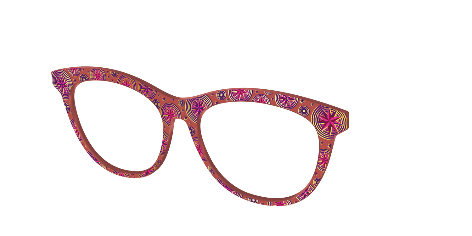The Gold Foil Luna Lovegood™ - Angle Top Image - Pair Eyewear