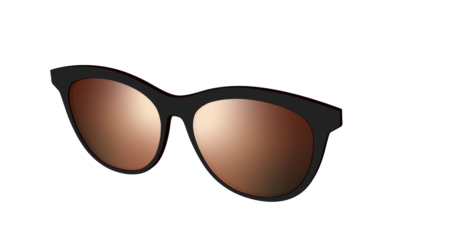 The Polarized Gold Reflective Sun Top - Angle Top Image - Pair Eyewear