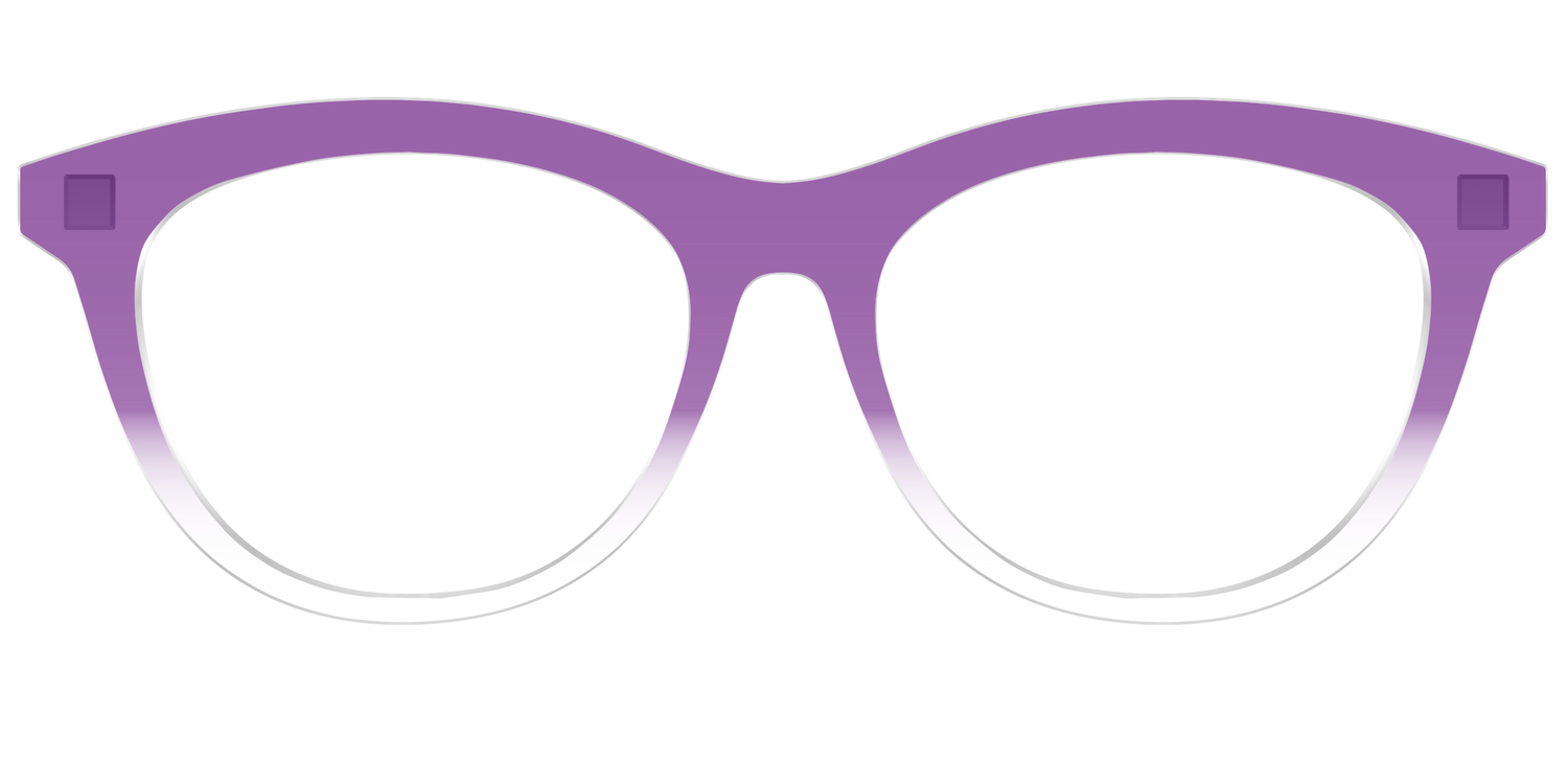 The Grape Gradient Crystal - Front Top Image - Pair Eyewear