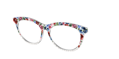 The Graph Paper Floral - Angle Top Thumbnail - Pair Eyewear