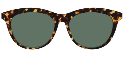 The Non-Polarized Green Tortoise Sun Top - Front Top Thumbnail - Pair Eyewear