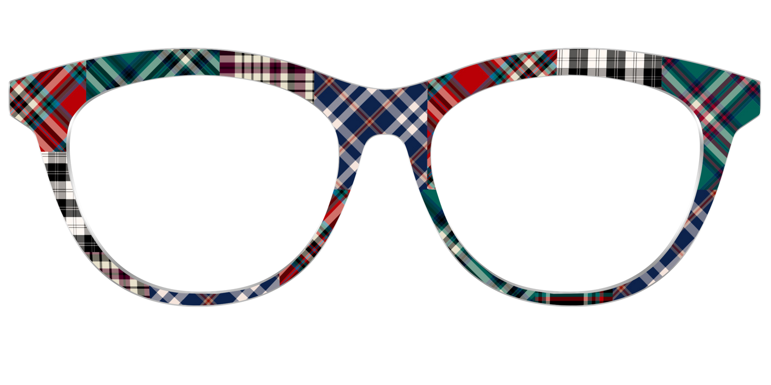 The Grunge Plaid Print Mix - Front Top Image - Pair Eyewear